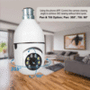 PTZ CCTV Bulb Camera 1080p Wireless Indoor