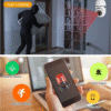 PTZ CCTV Bulb Camera 1080p Wireless Indoor
