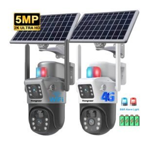 V380 Pro Solar Powered Surveillance