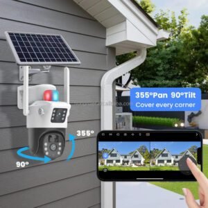 V380 Pro Solar Powered Surveillance