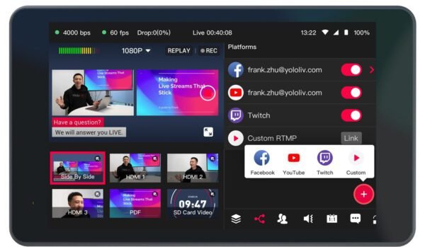 YoloBox Pro All-in-One HDMI Monitor Wi-Fi 4G