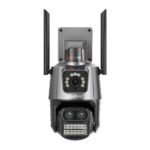 12MP PTZ WiFi CCTV Camera Three Lens
