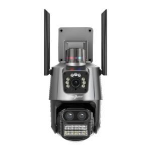 12MP PTZ WiFi CCTV Camera Three Lens