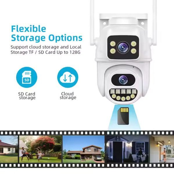 WiFi 6MP PTZ Outdoor CCTV Security 4K