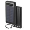 Solar Mobile Portable Charger with Built-in Power Bank, Flashlight, LED Indicators