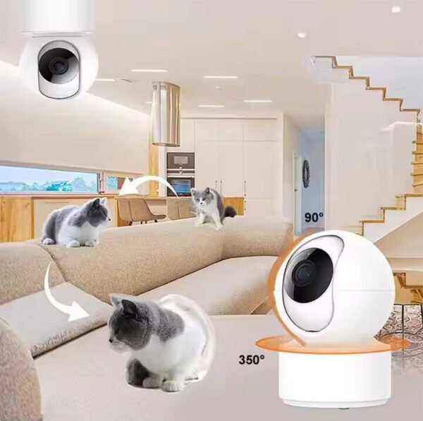 Dual Lens Indoor WiFi Security Camera 6MP