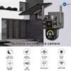 4G SIM Enabled Solar CCTV Camera Triple Lens