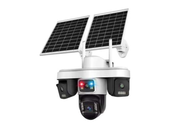 AOV Solar Camera 4G SIM Card 4 Lens 2 Panel 16MP