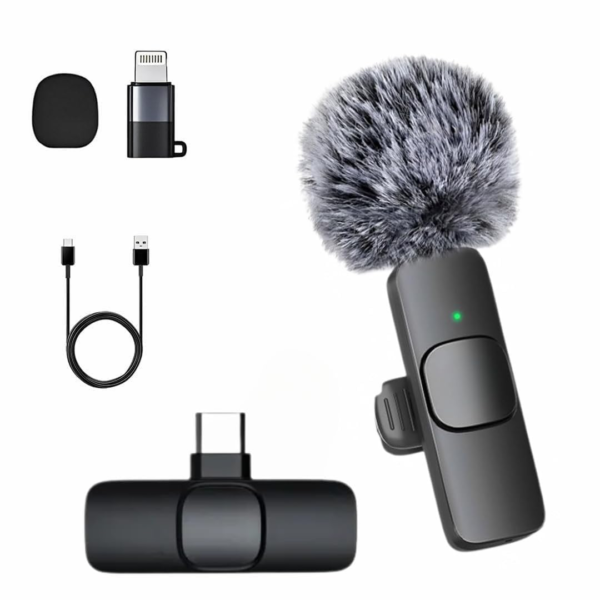 W8 Wireless Collar Microphone Bluetooth